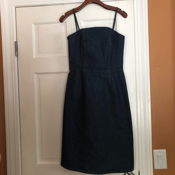American Eagle Jean Dress, Spaghetti Strap, Size 6 - Picture 9 of 15